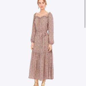 Tory Burch - Printed Georgette Maxi Dress in Red